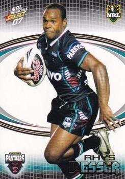 2007 Select NRL Invincible #125 Rhys Wesser Front
